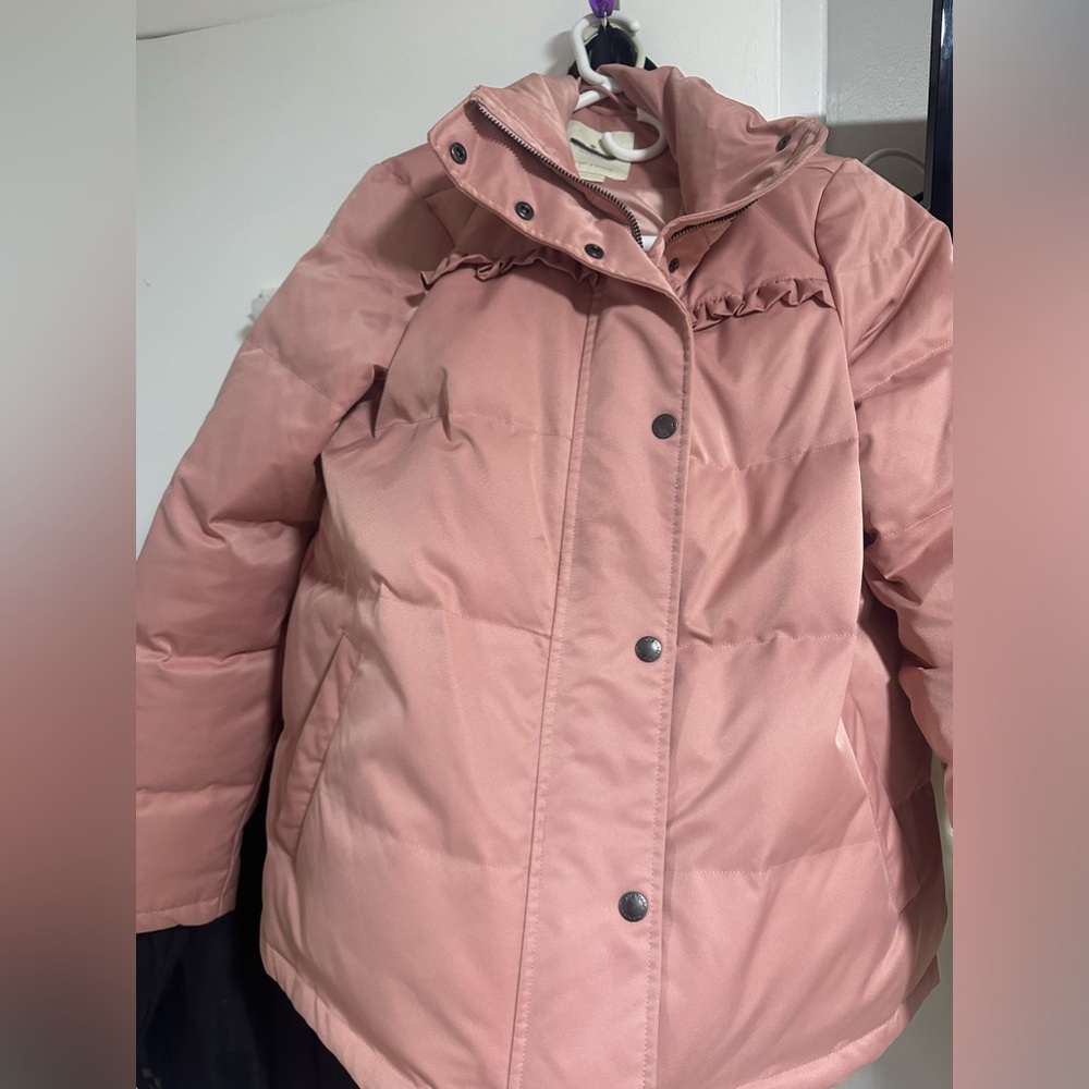 Kate spade ruffled pink jacket never worn size S